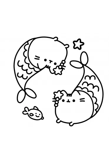 Mini Pusheen kolorowanka - Claire  Belton