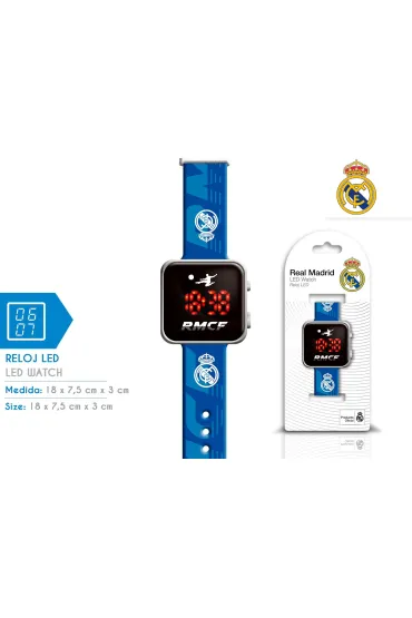 Zegarek LED z kalendarzem Real Madryt RM00017