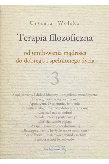 Terapia filozoficzna 3 - Urszula Wolska