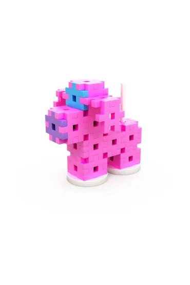 PUZZLE 1000 Klocki Meli Basic Constructor Pink Travel Box 1000 Element�w