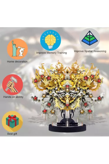 Puzzle Metalowe Model 3D - Medusa piececool
