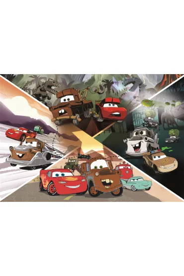 Puzzle 104 el. Maxi SuperColor. Disney Cars Clementoni