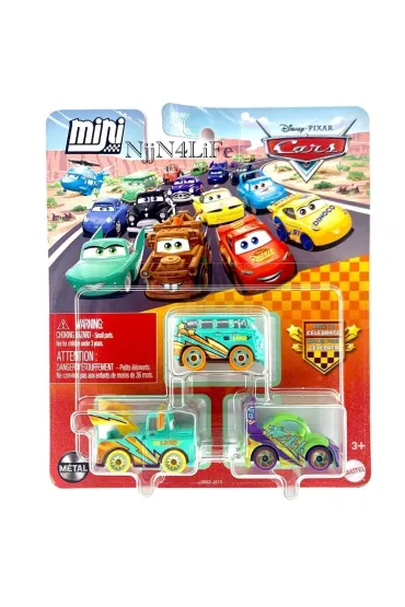 Cars Auta Mikroauta 3-pak Mattel