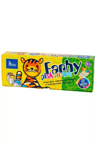 Tetis Farby plakatowe 12 x 20 ml