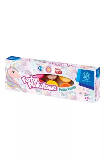 Astra Farby plakatowe Jednoro�ec 12 x 20 ml