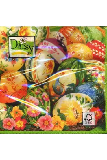 SerwetkI Daisy Wielkanoc lunch - Painted Eggs SDWL002501