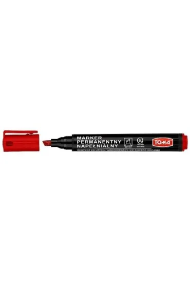 Toma Marker permanentny nape�nialny - czerwony (TO-22122)