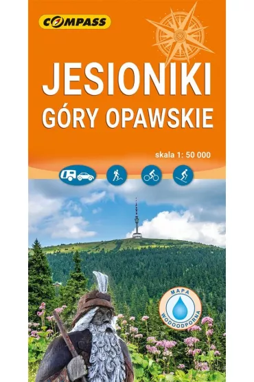 Jesioniki G�ry Opawskie mapa laminowana skala 1 : 50 000