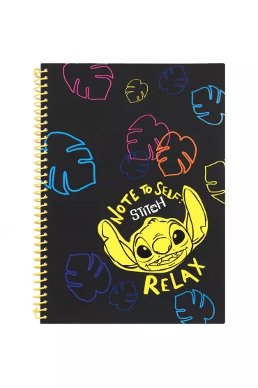 CoolPack Ko�obrulion A4 Disney Black Stitch spirala kratka 100 kartek