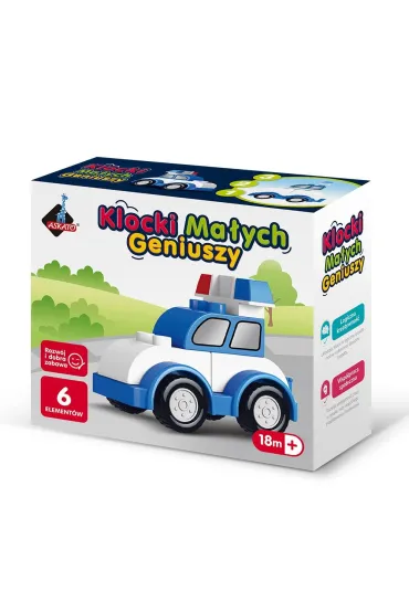 Klocki ma�ych geniuszy Autko 6 element�w
