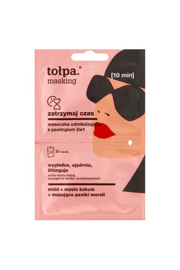 To�pa Zatrzymaj czas maseczka z peelingiem odm�adzaj�ca do twarzy 2w1 10 ml