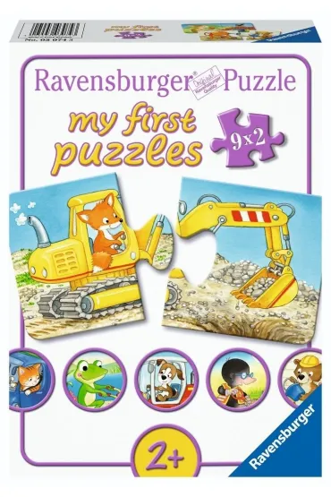 Puzzle 9x2 Animal Construction Ravensburger