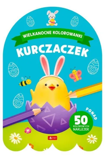 Wielkanocne kolorowanki. Kurczaczek