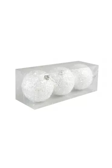 Bombki posrebrzane 3 szt.