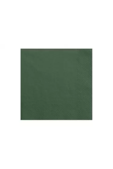 PartyDeco Serwetki tr�jwarstwowe zielone 33x33 cm
