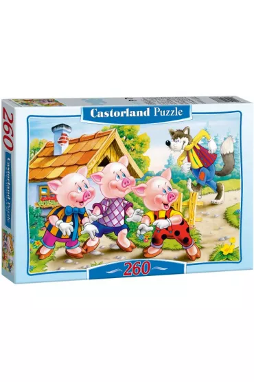 Puzzle 260 el. Three little pigs Castorland
