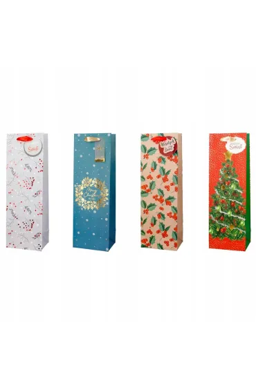 incood. Torba prezentowa na butelk� �wieta 12x36cm