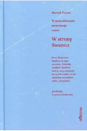 W stron� Swanna - Marcel Proust
