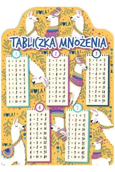 Henry Karta tabliczka mno�enia A5 lamy