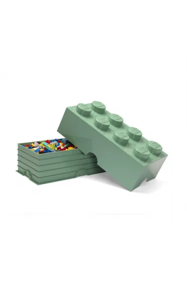 Pojemnik klocek LEGO Brick 8 Oliwkowy