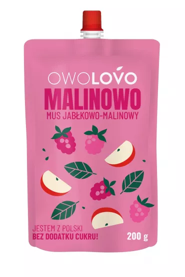 Owolovo Mus jab�kowo-malinowy Malinowo 200 g