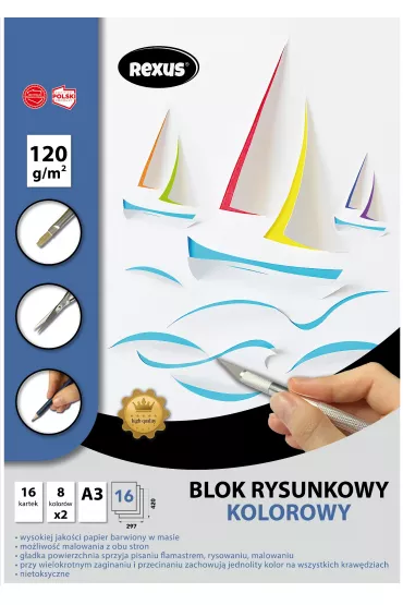 Beniamin Blok rysunkowy A3 Premium 16 kartek