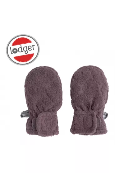 Lodger Polarowe rkawiczki dziecice wrzosowe Fleece Mauve 1-2 l.