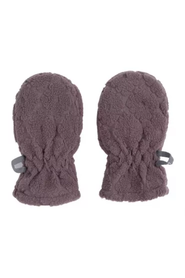 Lodger Polarowe rkawiczki dziecice wrzosowe Fleece Mauve 1-2 l.