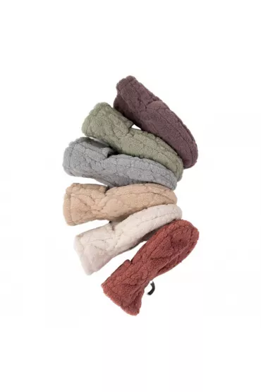Lodger Polarowe rkawiczki dziecice wrzosowe Fleece Mauve 1-2 l.