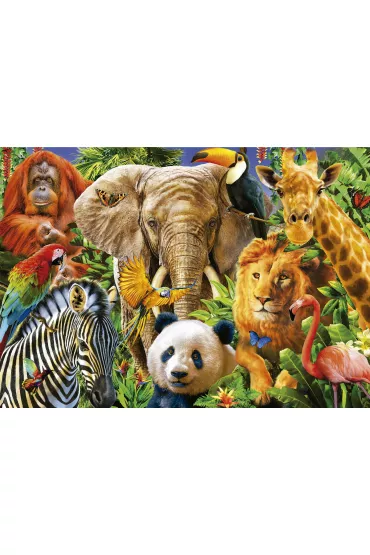 Puzzle 500 el. Dzikie zwierz�ta Educa