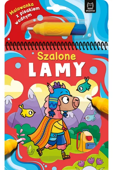 Szalone lamy. Malowanka z pisakiem wodnym - Anna Podg�rska