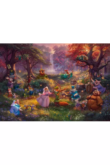 Puzzle 1000 el. PQ Thomas Kinkade Robin Hood Disney Schmidt - Thomas  Kinkade