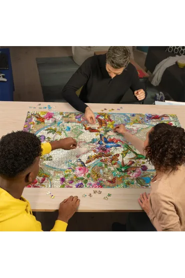 Puzzle 3000 el. Flora i Fauna. Mapa �wiata 171170 Ravensburger