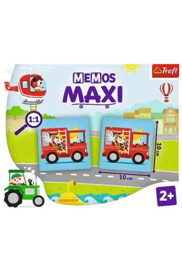Memos Maxi. Pojazdy. Wersja ukrai�ska Trefl