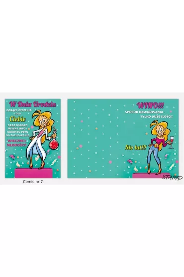 Stamp Karnet Comic B6 + koperta wz�r nr 07 Urodziny