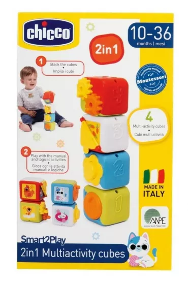 Kostki edukacyjne wielofunkcyjne 2w1 Chicco