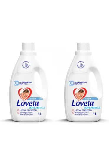 Lovela Odplamiacz w �elu do ubranek niemowl�cych i dzieci�cych zestaw 2 x 1 L