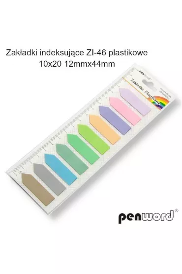 Polsirhurt Zak�adki indeksuj�ce plastikowe 12x44mm 200 szt.