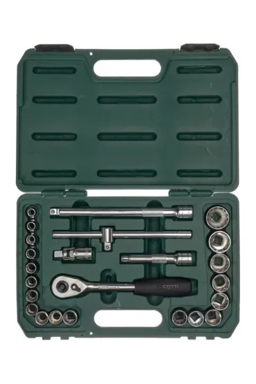 SATA Zestaw 24 kluczy nasadowych i nasadek 12 k�tnych metrycznych 1/2" S09060