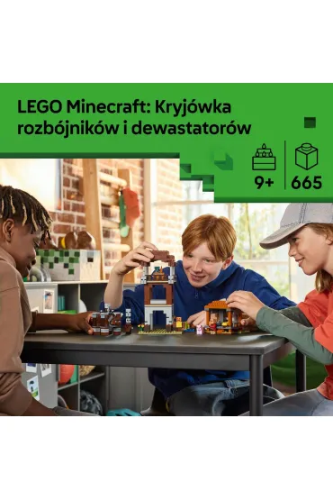LEGO Minecraft Kryj�wka rozb�jnik�w i dewastator�w 21278