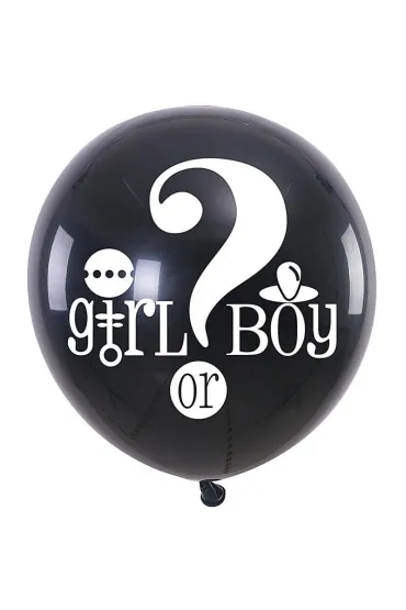 Balon z konfetti GO Girl Or Boy 90cm PARTY GO