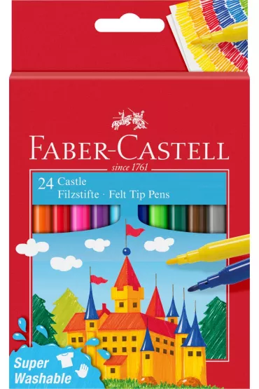 Faber-Castell Flamastry Zamek 24 szt.