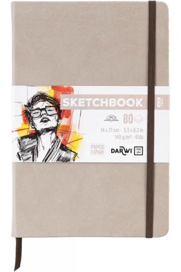 Darwi Szkicownik 14x21cm 140g szarobr�zowy