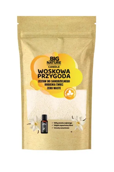 Big Nature Woskowa Przygoda Zestaw do samodzielnego robienia �wiec Wanilia 500 g