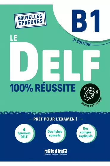 DELF B1 100% reussite podr�cznik + zawarto�� online Nowa formu�a 2021 - Bruno Girardeau, Emilie Jacament, Marie Salin