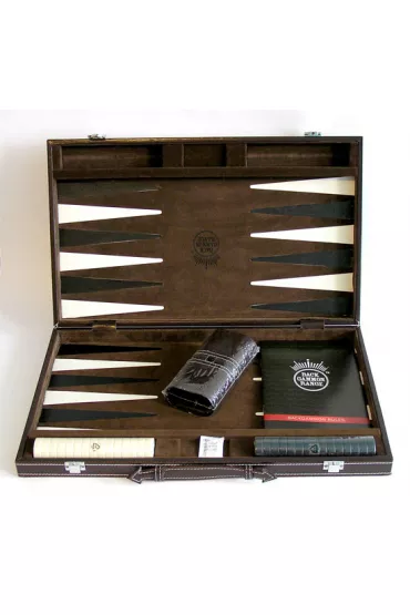 Backgammon wersja LUX br�zowa