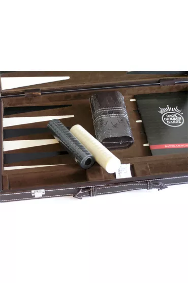 Backgammon wersja LUX br�zowa