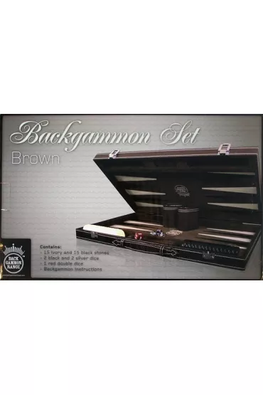 Backgammon wersja LUX br�zowa