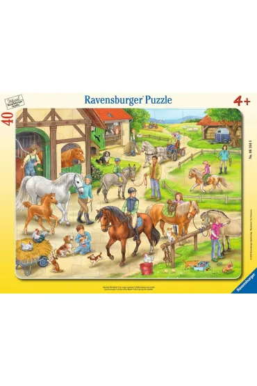 Puzzle 40 A Day at the Ranch Frame Ravensburger