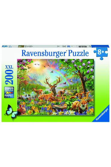 Puzzle dla dzieci 200 el. Le�ne zwierz�ta Ravensburger